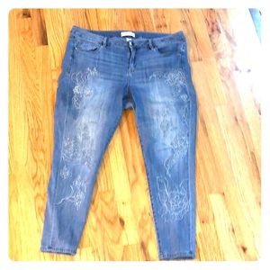 Lane Bryant mid-Rise Super Stretch Skinny Jeans 16